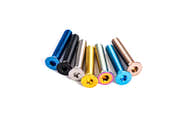 Capuchon De Potence Vélo En Alliage Aluminium 1-1/8" - Pour VTT, Route, XC, FR - Couleurs Titane, Or, Multicolore - Usiné CNC, Durable - 4